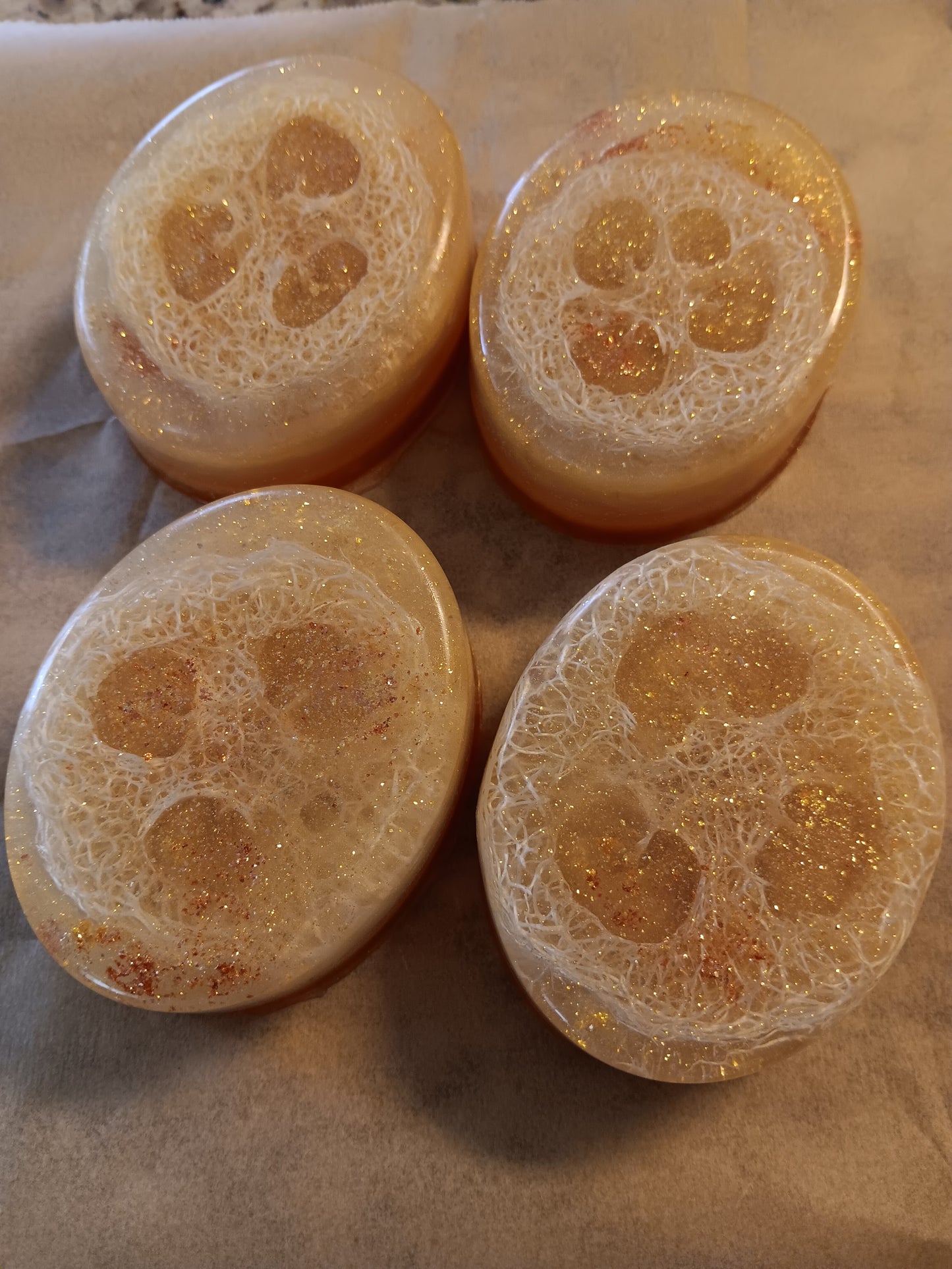 Soap Loofah Golden Bar