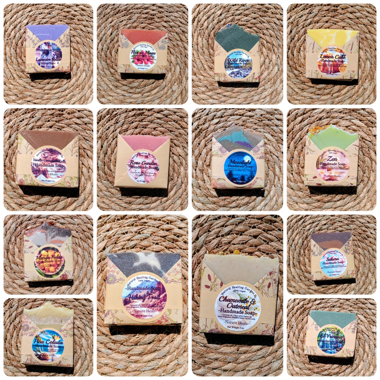 Handmade cold process soaps